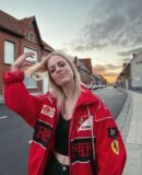 Retro Ferrari Racing Jacket – Black & Vintage Style for True Motorsport Enthusiasts
