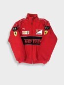 Retro Ferrari Racing Jacket – Black & Vintage Style for True Motorsport Enthusiasts