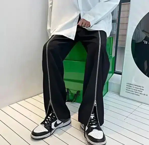 Mid Chain Zipper Track Pants
