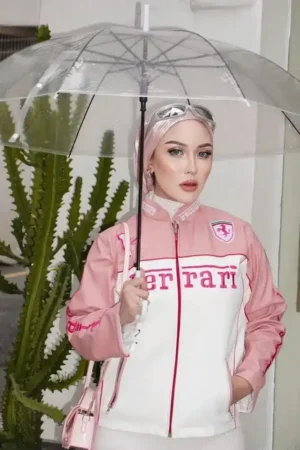 Pink Ferrari Racing Jacket