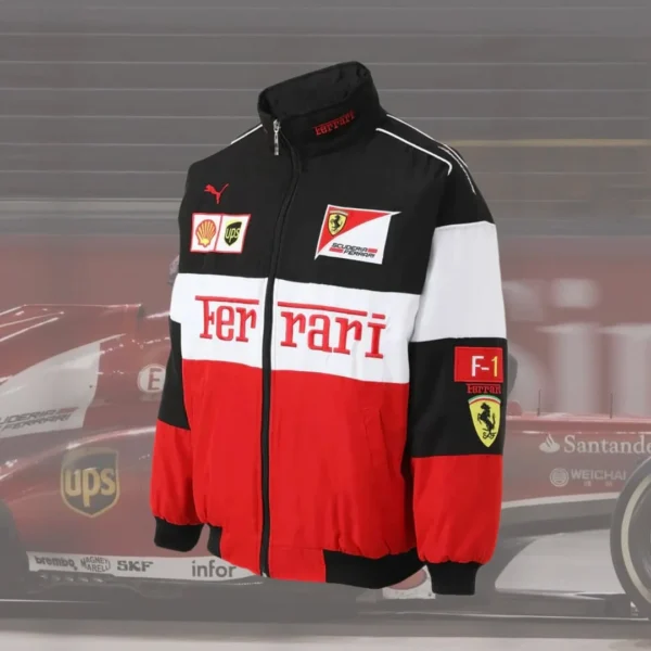 Official Ferrari F1 Jackets 2024 – Premium Racing Apparel for Supercar Fans - Image 2