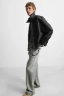 Black Faux Leather Jacket for Men | Stylish & Durable Outerwear Online in India