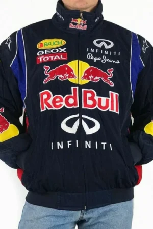 Red Bull Embroidered racing Jacket | Racing Style Lightweight Outerwear Online