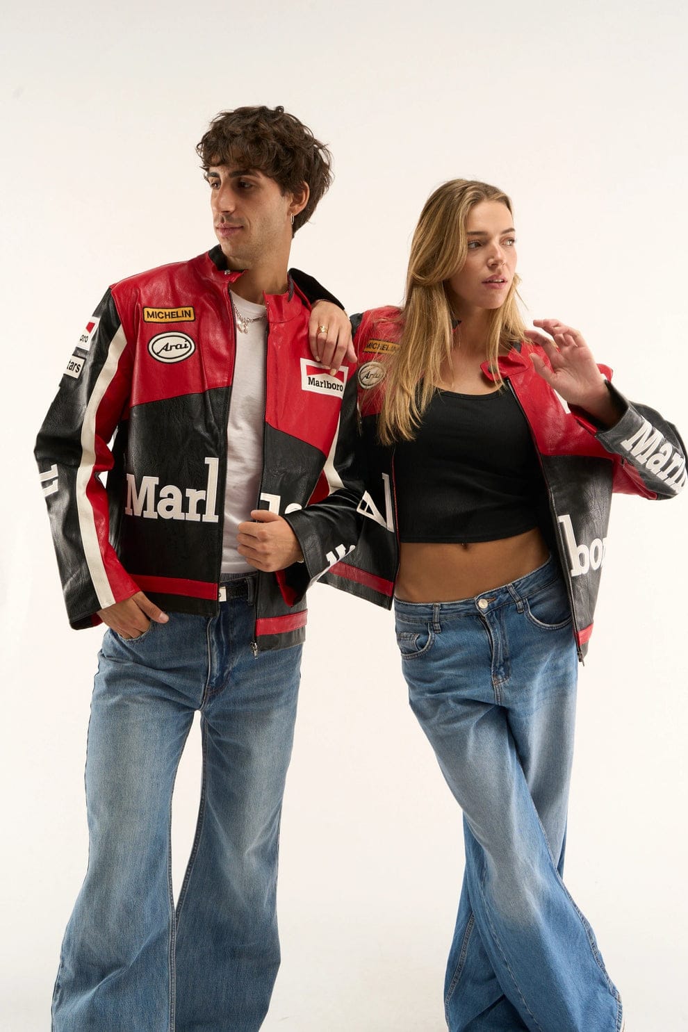 Red & Black Racing Style Rexin Jacket for Men & Women | Biker Motorsport Jacket in India 6 Red & Black Racing Style Rexin Jacket for Men & Women | Biker Motorsport Jacket in India - Image 6