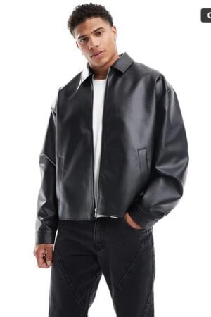 Black Leather Jacket for Men