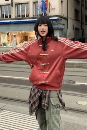 CNY Suede Track Jacket