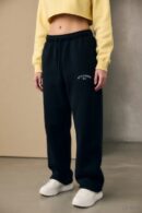 black wide leg track pants streetwear India