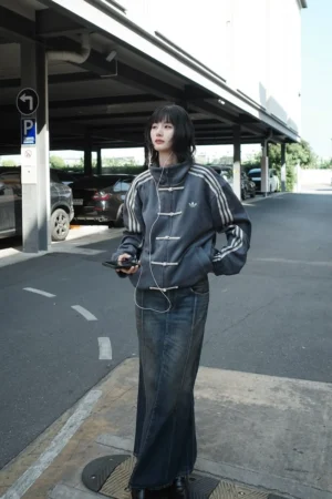 Grey cny adidas jacket