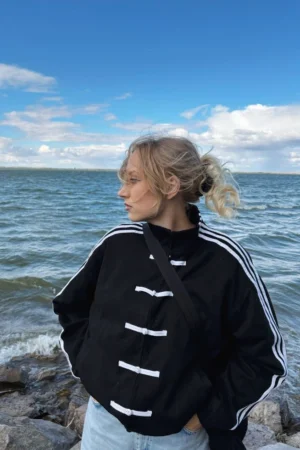 Black cny adidas jacket