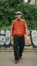 Red CNY Adidas Jacket