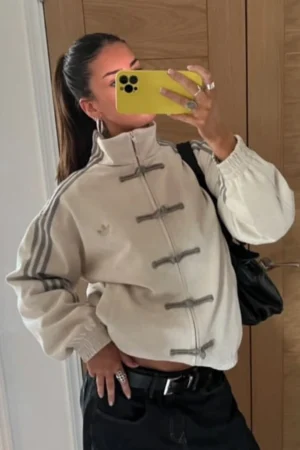 White chinese Adidas jacket