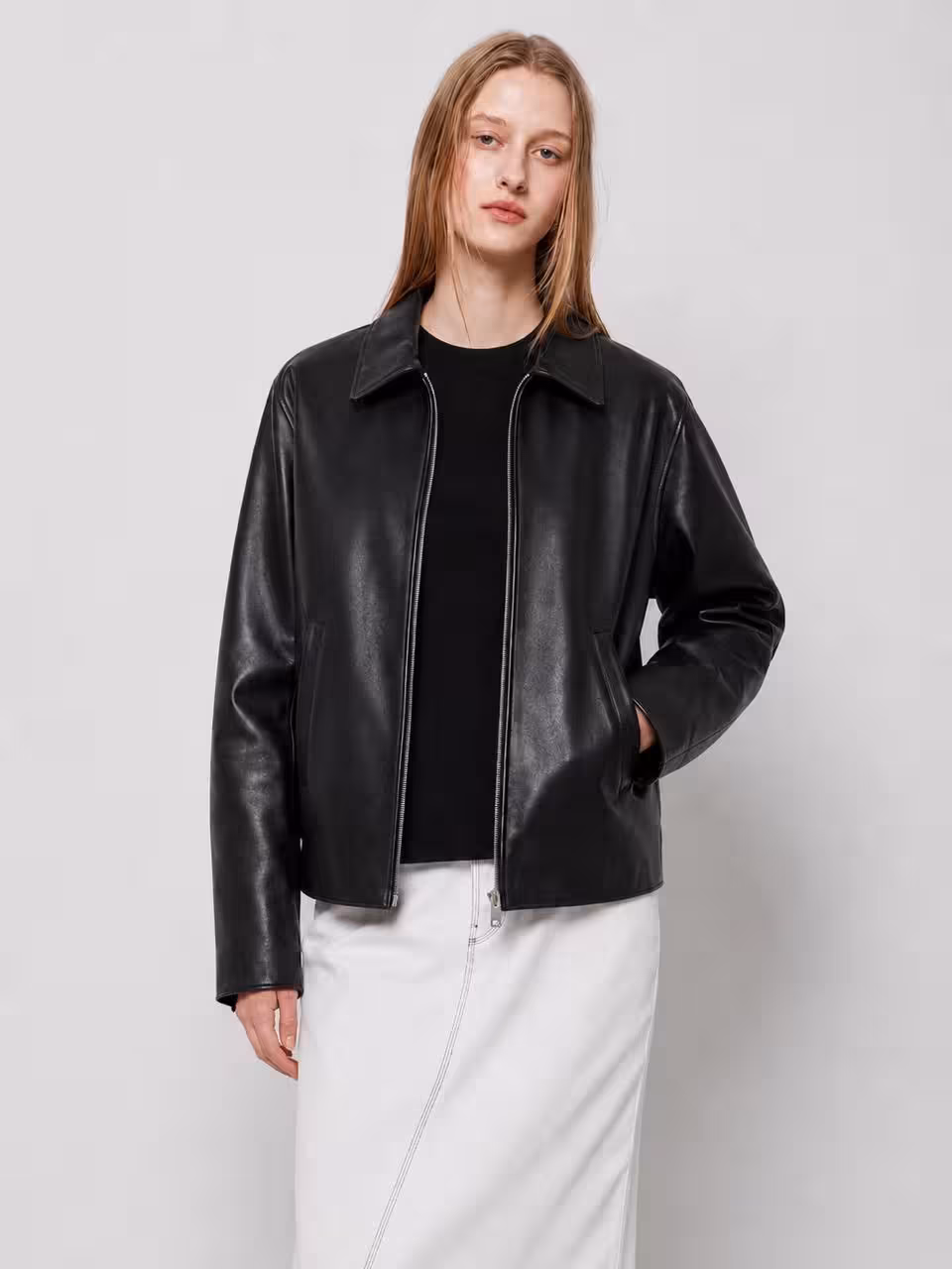 womens-black-faux-leather-jacket